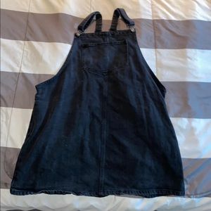 Black denim dress